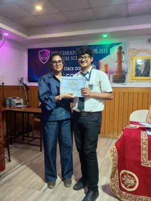 National English School Triumphs at CISCE Under-19 Chess Competition. Our talented young minds secured top positions in the Under-19 category. 1st Position – Ishaan Das