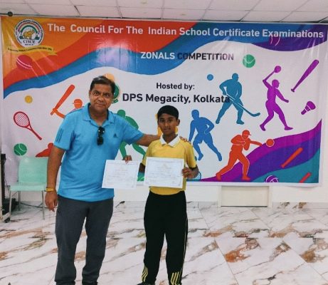 National English School Excels at CISCE Zonal Lawn Tennis Competition,2025 Heartiest congratulations to Brijesh Manna for securing 3rd position in U -14 Lawn Tennis Zonal Competition.