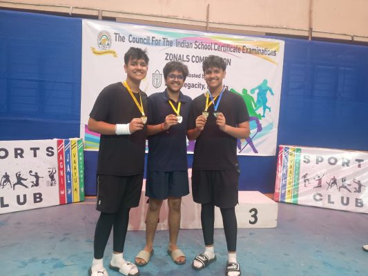 National English School Secured 1st position and 3rd position in CISCE Badminton Competition ( U - 19 Boys) Single and 1st position in Badminton Doubles.