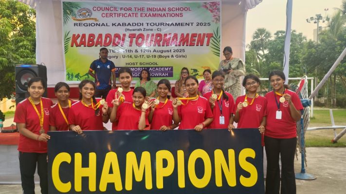 CISCE Regional Kabaddi Champions – NES Girls Bring Home Glory! Our school,Girls’ Under-19 Kabaddi Team has emerged Champions, securing the 1st Position at the CISCE Regional Kabaddi Tournament 2025 and qualifying for the Nationals!